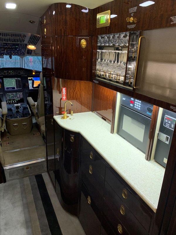 Forward galley and cabinetry